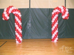 Candy canes balloons    